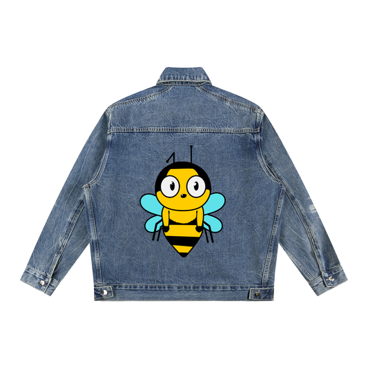 Zip Up Denim Jacket