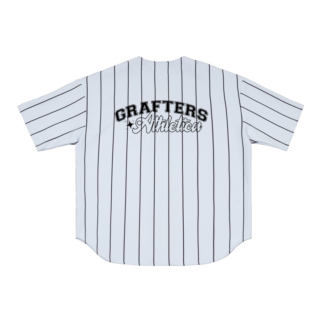 Grafters Athletica Pinstripe Unisex Baseball Jersey
