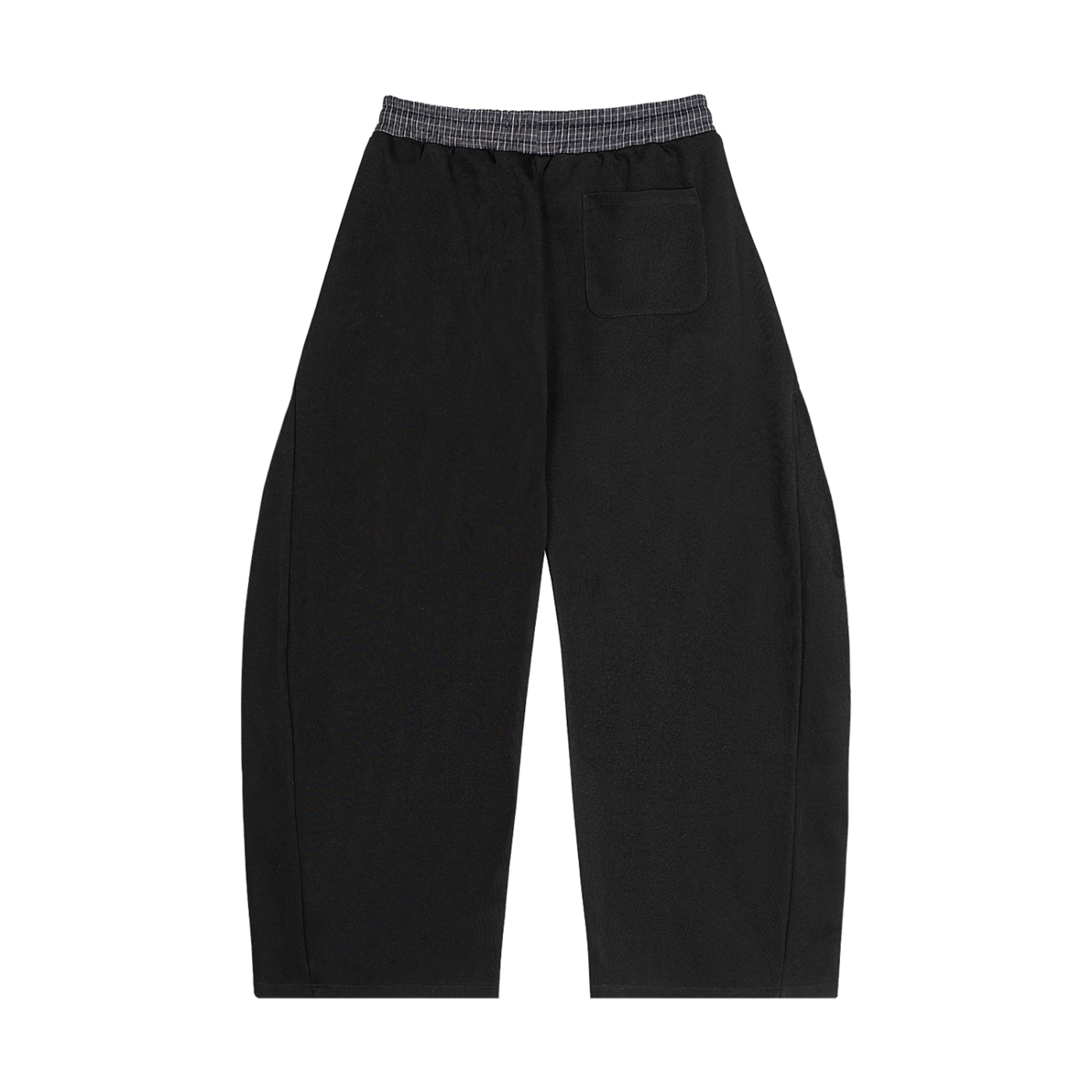 G-Wear Crude Plaid Waistband Unisex Barrel Sweatpants