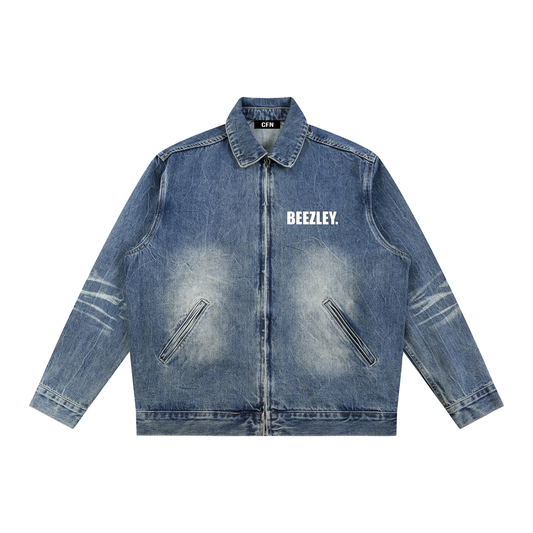 Zip Up Denim Jacket