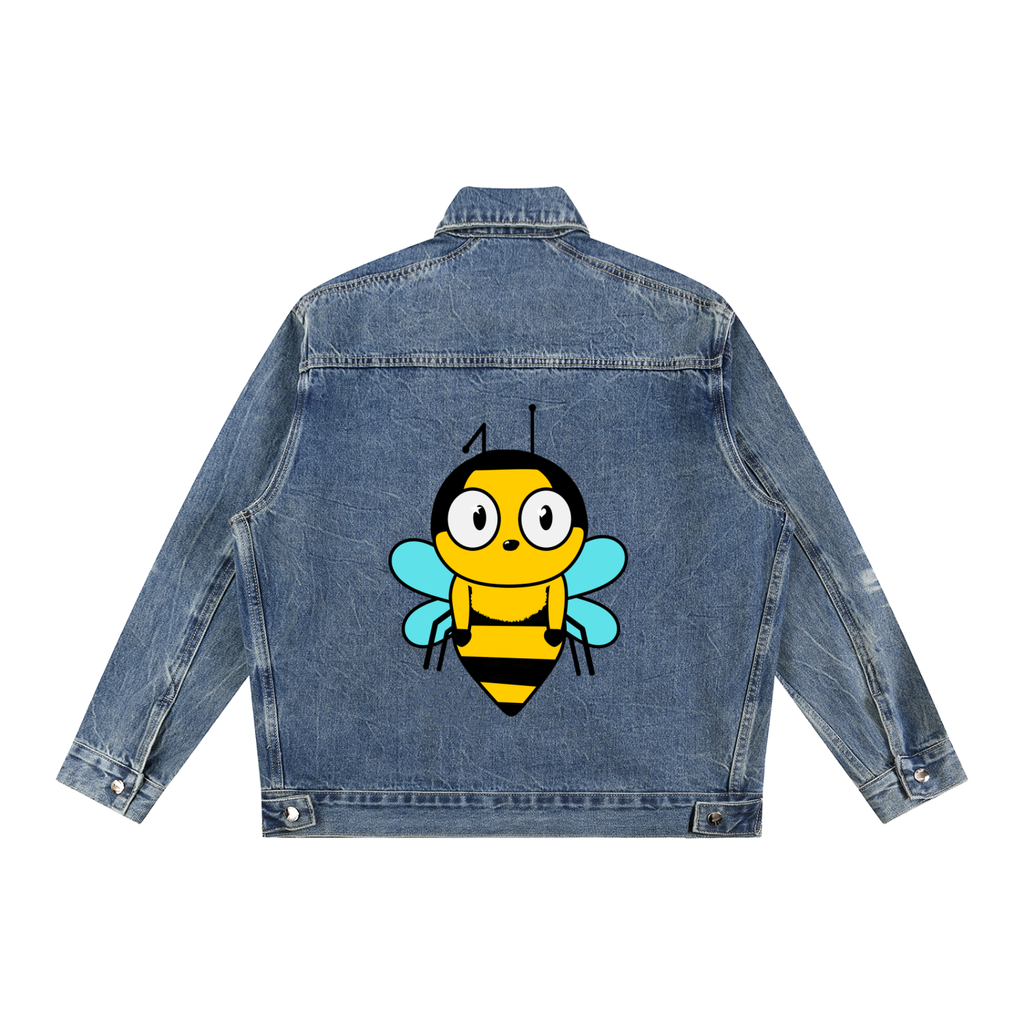 Beezley Unisex Zip Up Denim Jacket