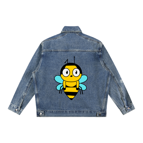 Beezley Unisex Zip Up Denim Jacket