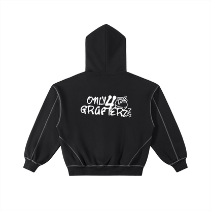 Honeypot Boxy Fleece Zip Hoodie