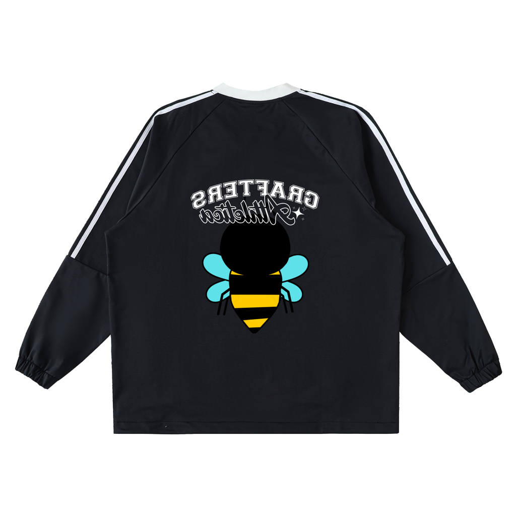 Grafters Athletica x Beezley Unisex Color-Block V-Neck Long-Sleeve T-Shirt