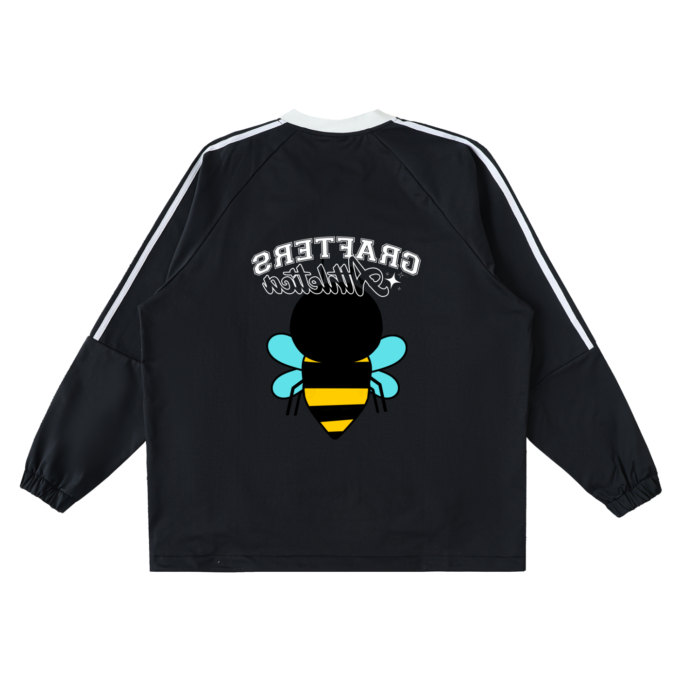 Grafters Athletica x Beezley Unisex Color-Block V-Neck Long-Sleeve T-Shirt