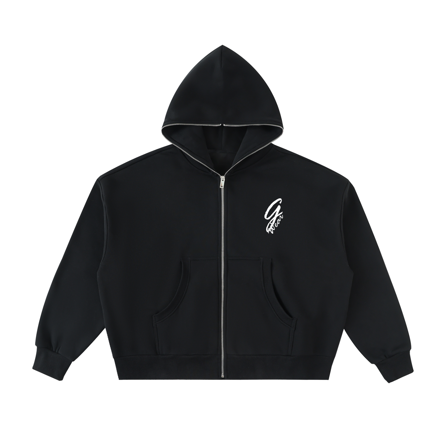 G-Wear Calligraphy Logo Unisex Full Zip Hoodie