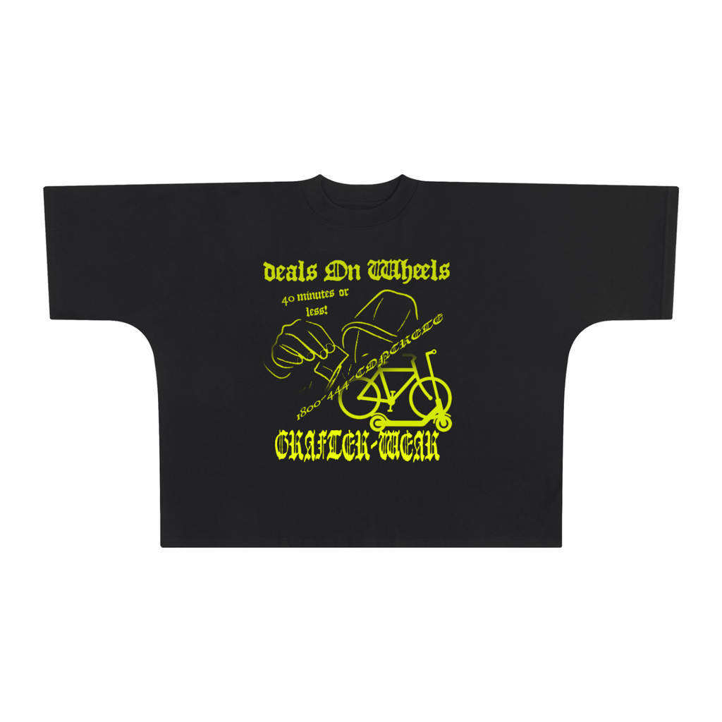 G-Wear Deals On Wheels Mens Oversized Graphic Tee
