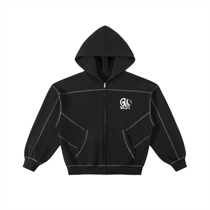 Honeypot Boxy Fleece Zip Hoodie
