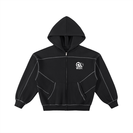 Honeypot Boxy Fleece Zip Hoodie